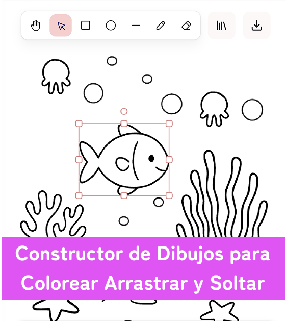 Cómo Crear Páginas para Colorear de Animales Marinos Personalizadas GRATIS